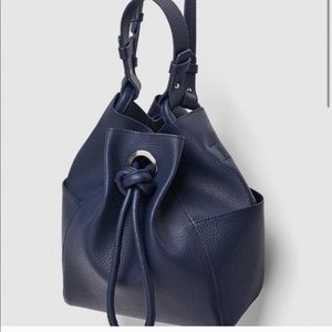 Navy Blue Zara Bucket Bag